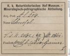 Etiketten zu Schwefel (NHMW-MIN-Al284)